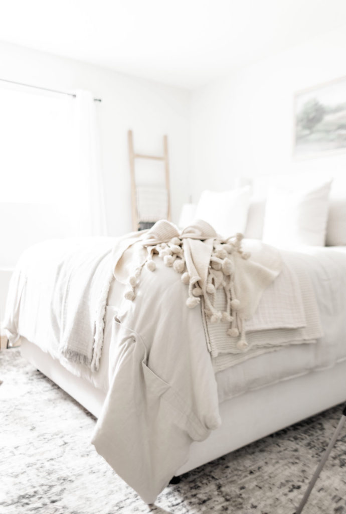 Nordstrom Rack Roundup - Halfway Wholeistic; Click here to check out this home decor and fashion finds roundup on Halfway Wholeistic! Sharing a roundup of my favorite comfy finds for you AND your home today including this tunic top, slide slippers, and pom throw! All of the pieces are from Nordstrom Rack. Designer quality for discounted prices. You will find items including Light Wash Jeans and even dark wash jeans. Best jeans outfit for work spring. Including summer outfits, beach outfits and mom shirts. 