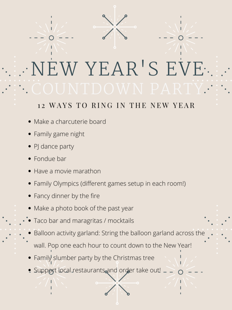 12 Ways to Ring in the New Year at Home