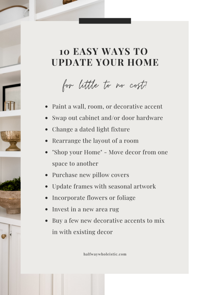 10 Easy Ways to Update Your Home