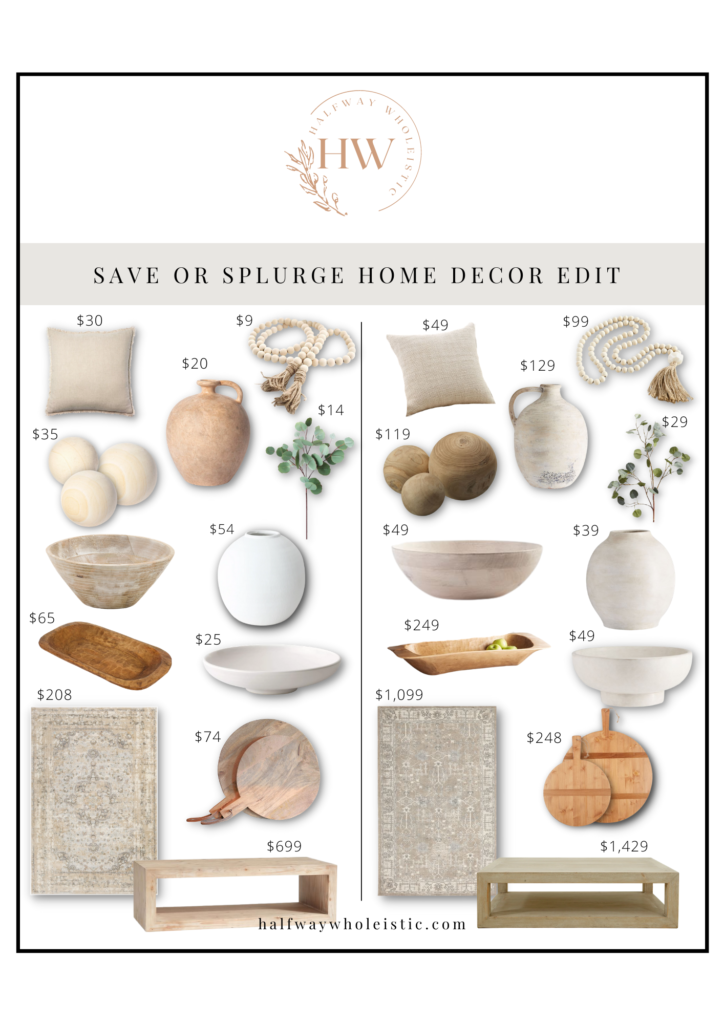 Save or Splurge: The Home Decor Edit
