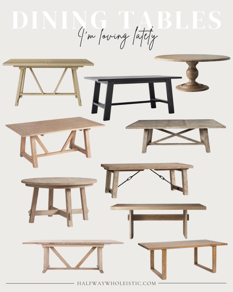 Dining Tables I'm Loving Lately