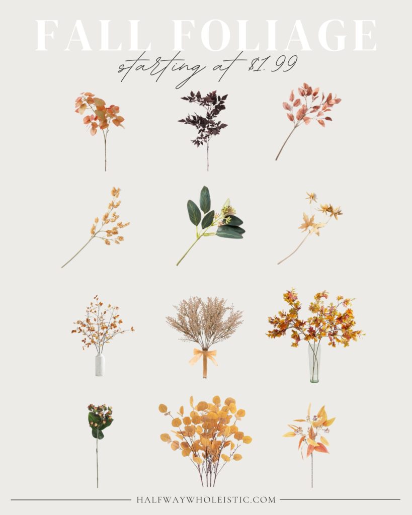 Faux Fall Foliage Starting at $1.99