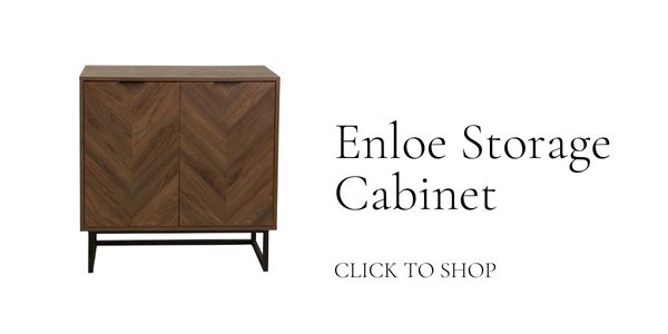 Style Meets Function: Storage Cabinet Feature