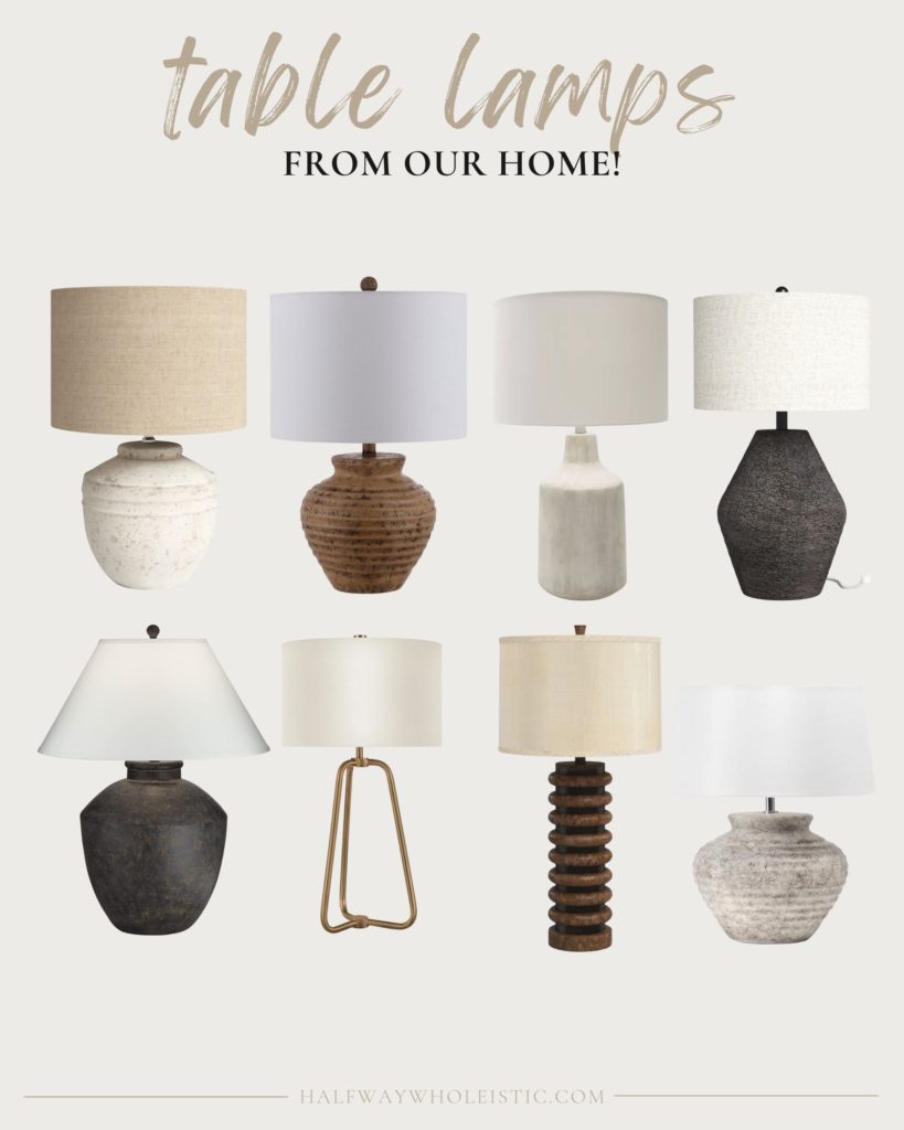 My Top 8 Table Lamps