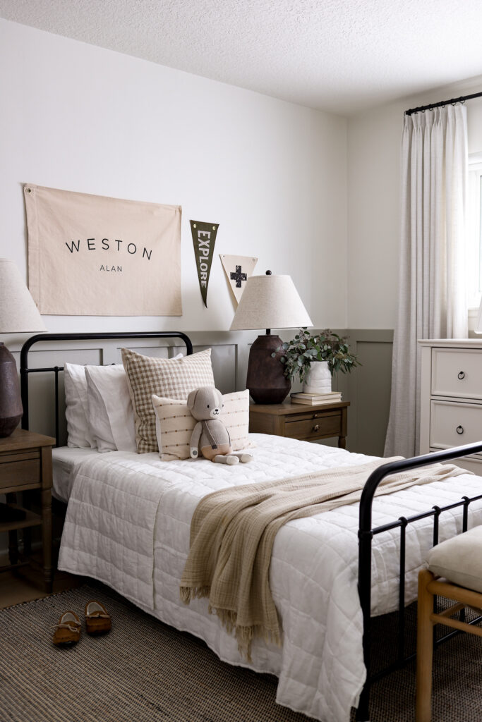 Update on Weston's Room: Board and Batten Reveal!