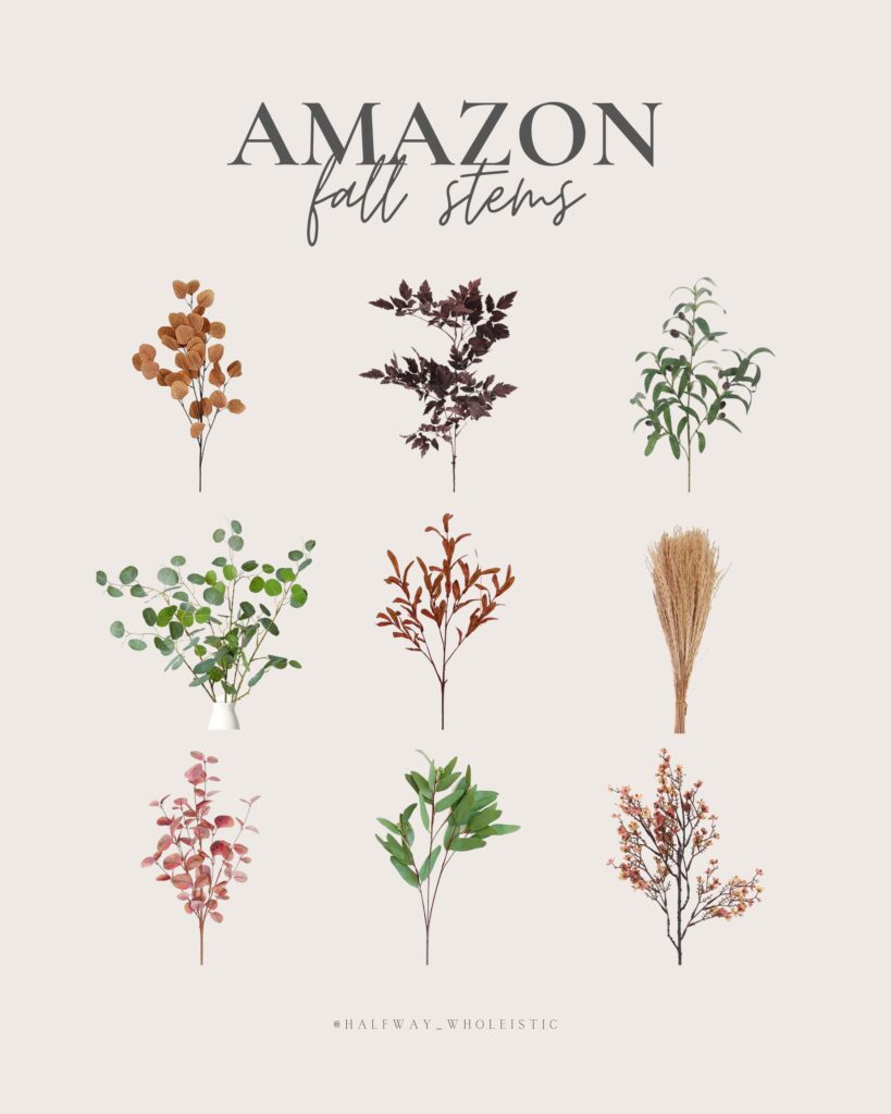 My Favorite Faux Fall Stems from Amazon