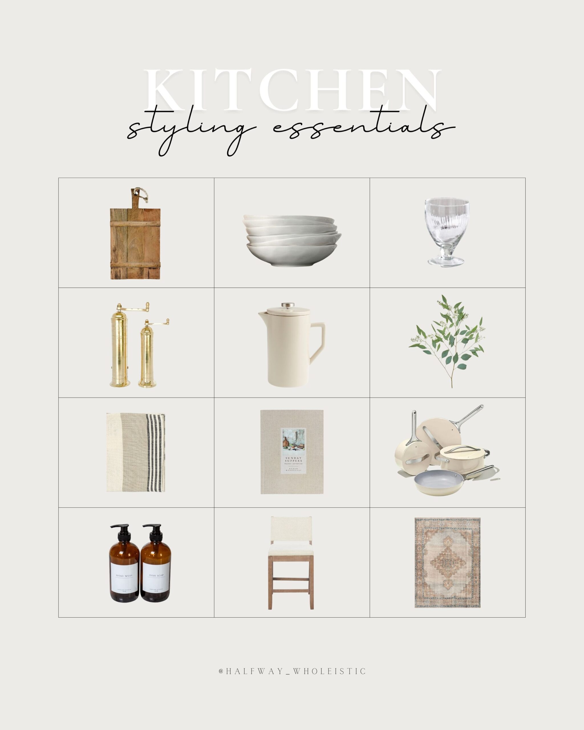 My Tried and True Kitchen Styling Essentials – Halfway Wholeistic