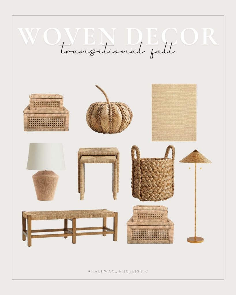Transitional Fall Decor: My Favorite Woven Accents