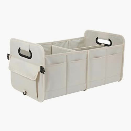 Collapsible cream trunk organizer